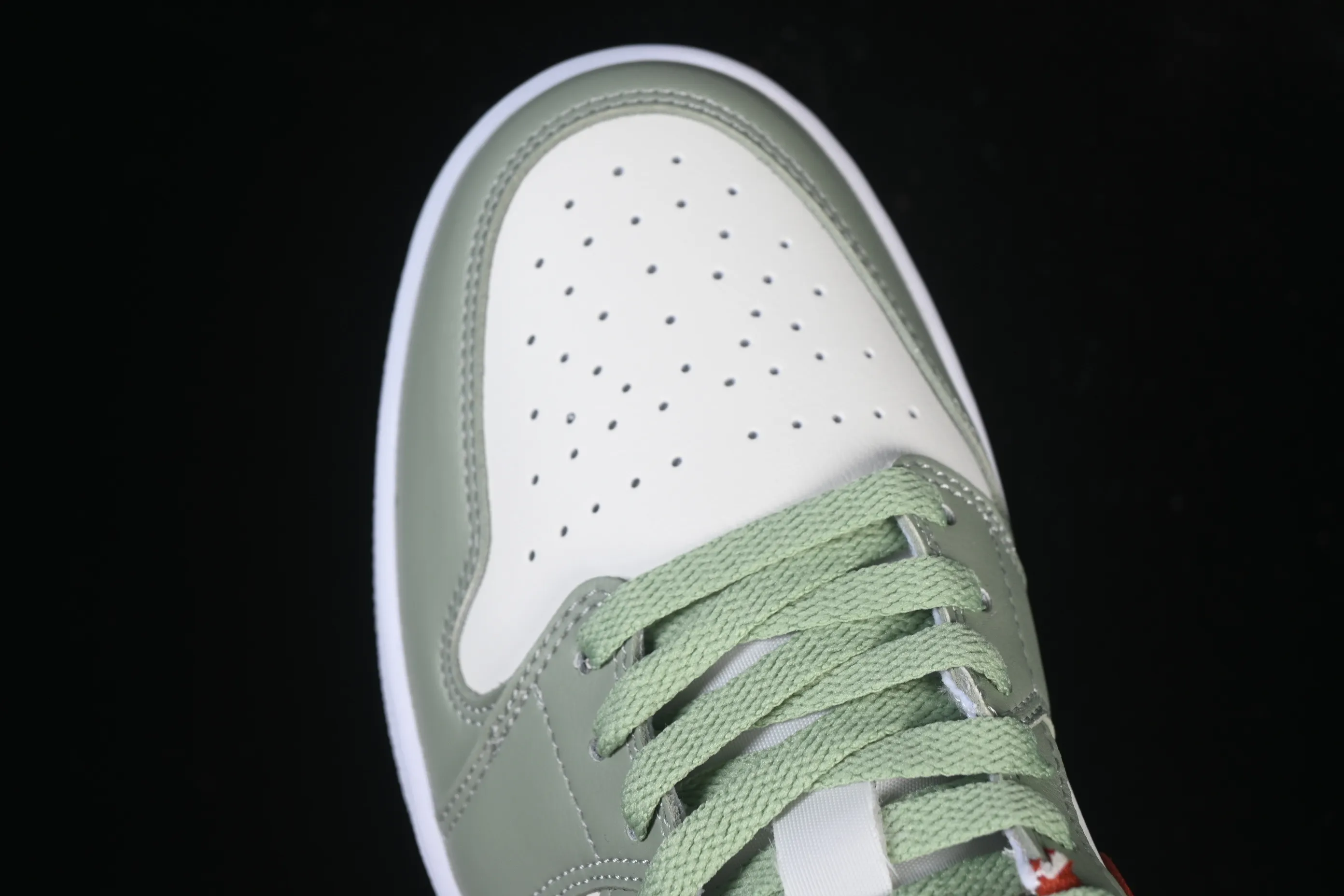 All categories Air Jordan Jordan series basketball shoes Air Jordan 1 Low Air Jordan 1 Low AJ1 Joe 1 white green red low-top cultural casual sneakers 553558-133